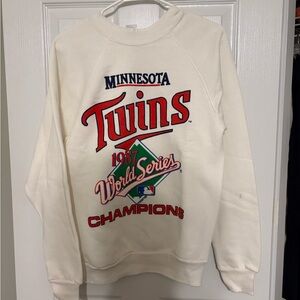 Minnesota Twins 1987 World Series Champions White Sweater